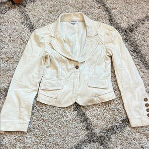 Bebe Cream Blazer Jacket